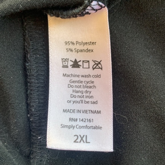 Lularoe Julia Black Sheath Dress Size‎ 2XL - Picture 4 of 4